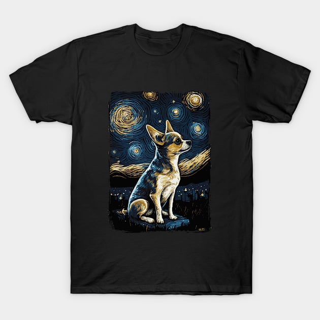 Chihuahua Starry Night T-Shirt by favoriteshirt